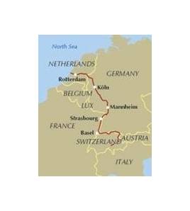 The Rhine Cycle Route||Guías / Viajes|9781852848996|Libros de Ruta