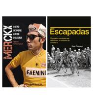 Pack promocional "Merckx. Mitad hombre, mitad máquina" + "Escapadas"|Libros de Ruta|Packs en promoción||Libros de Ruta