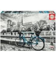 Puzzle Bicicleta cerca de Notre Dame de 500 Piezas||Puzzles/Juegos de mesa|8412668184824|Libros de Ruta