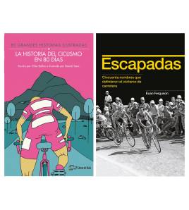 Pack promocional La historia del ciclismo en 80 días + Escapadas||Packs en promoción||Libros de Ruta