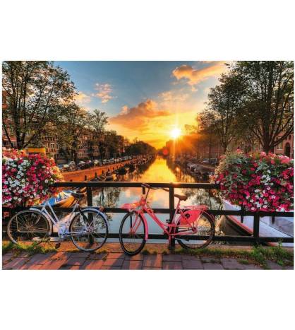 Puzzle 1000 piezas Bicicletas en Amsterdam||Librería|8699375061543|Libros de Ruta