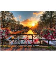 Puzzle 1000 piezas Bicicletas en Amsterdam||Librería|8699375061543|Libros de Ruta